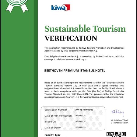 Beethoven Premium Hotel Стамбул Екстер'єр фото